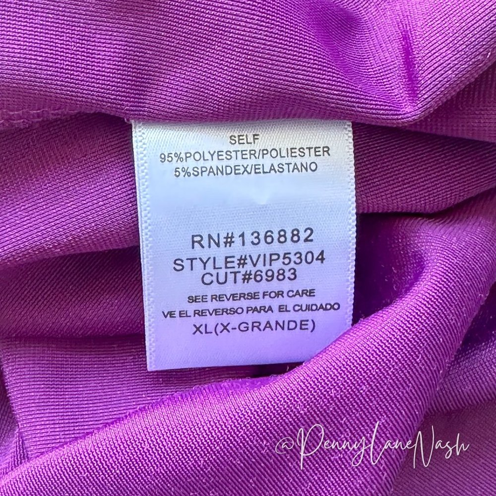Charlotte Russe Deep V Neck Velvet Romper Purple - Picture 5 of 10